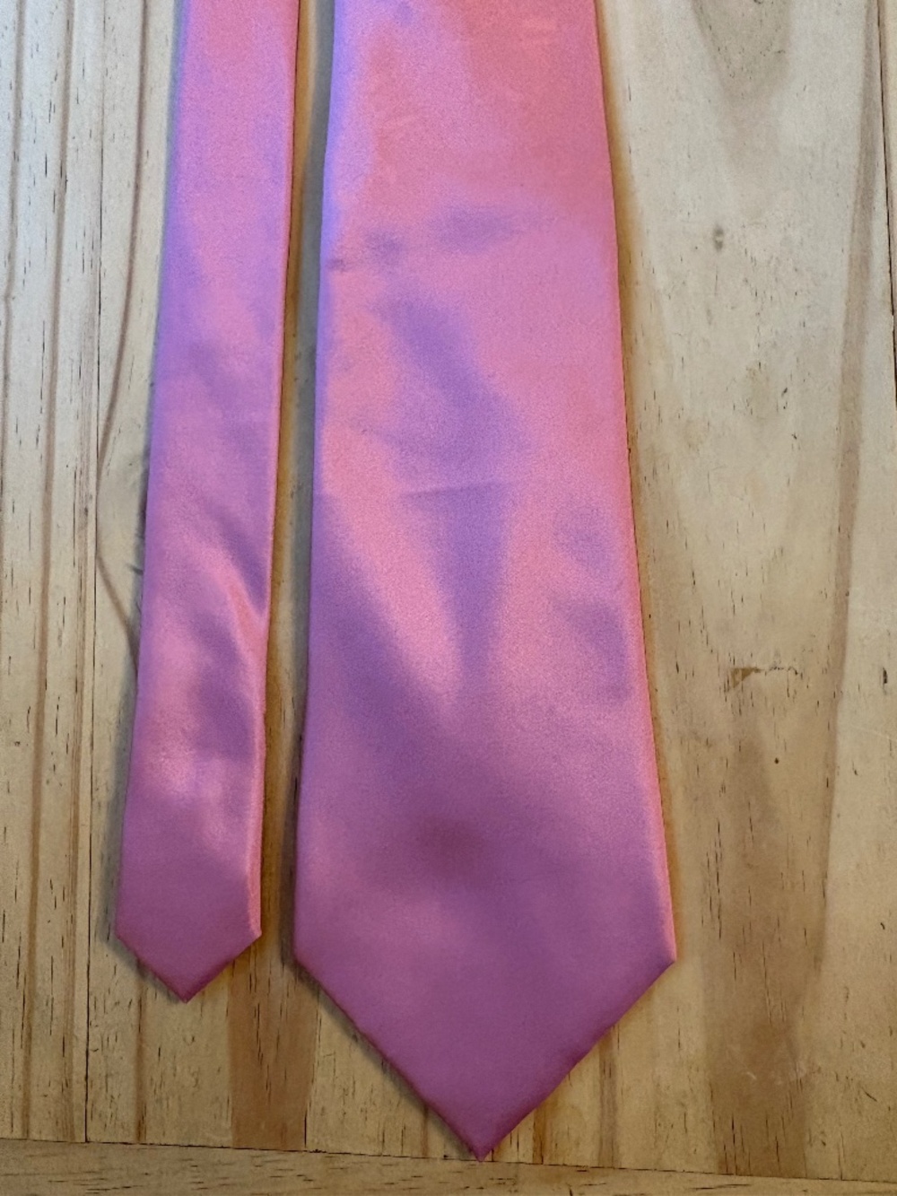 Alfani Men's Classic Light Pink Silk Necktie – 4" Width